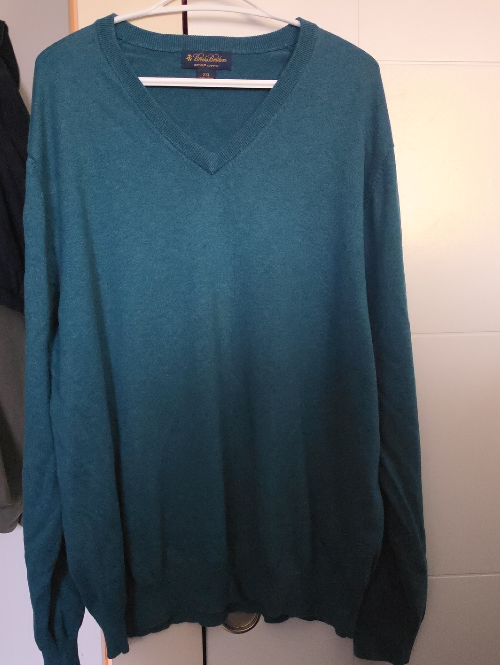 Brooks Brothers Teal V-Neck Sweater